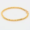 Vintage 9ct Gold Ribbed Belcher Bracelet - Side View