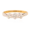 Vintage 18ct Gold Diamond Trilogy Ring – 1959-1960 - Main View