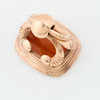 Antique 9ct Gold Ornate Carnelian Fob - Top View