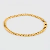 Second Hand 18ct Gold Curb 8” Bracelet - SIde View