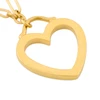Second Hand 18ct Gold Tiffany Heart Pendant and Chain - Main View