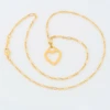 Second Hand 18ct Gold Tiffany Heart Pendant and Chain - All Item 