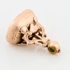 Antique 9ct Gold Ornate Carnelian Fob - Rear View 1