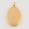 Second Hand 9ct Gold Floral Locket - Rear View