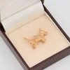 Vintage 9ct Gold West Highland White Terrier (Westie) Charm Pendant - In Box