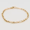 Second Hand 9ct Gold 8” Fetter Link Bracelet - Front View