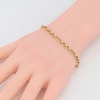 Second Hand 9ct Gold 8” Fetter Link Bracelet - Worn View