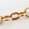 Second Hand 9ct Gold 8” Fetter Link Bracelet - Hallmark Detail