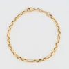 Second Hand 9ct Gold 8” Fetter Link Bracelet - Top View