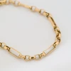 Second Hand 9ct Gold 8” Fetter Link Bracelet - Close Up Detail