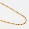 Second Hand 9ct Gold 22” Rope Chian Necklace - Angled View