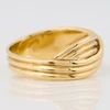 Second Hand 9ct Gold Triple Strand Crossover Ring - Angled View