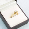 Second Hand 18ct Gold Diamond Twist Design Solitaire Engagement Ring