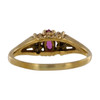 Second Hand 9ct Gold Ruby and Diamond Cluster Ring