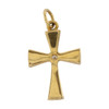 Rear Image of Pre Owned 18ct Gold Diamond Cross Pendant