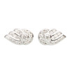 Second Hand Platinum Wing Design Diamond Earrings