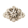 Front Image of Pre Owned Vintage French Platinum 7 Stone Diamond Ring