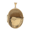 Front Image of Second Hand 9ct Gold Oval Locket