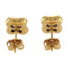 Rear Image of Second Hand 18ct Gold Diamond Earrings