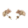 Rear Image of Pre Owned 9ct Gold Knot Stud Earrings