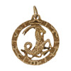 Vintage 9ct Gold Capricorn  Pendant