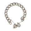 Image of Pre Owned Silver Heavy Charm Bracelet