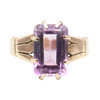 Vintage 9ct Rose Gold 5 Carat Amethyst Dress Ring