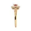 Second Hand 9ct Gold, Ruby & Diamond Cluster Ring