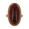 Vintage 9ct Gold Large Garnet Large Ring