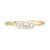 Vintage 18ct Gold 3 Stone Diamond Ring