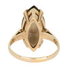 Second Hand 9ct Gold Marquise Cut Smokey Quartz Dress Ring