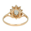 Second Hand 9ct Gold Blue Spinel Cluster Dress Ring