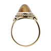 Second Hand 9ct Gold Tigers Eye Oval Ring