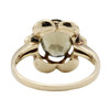 Second Hand 9ct Gold Smoky Quartz Scalloped Ring