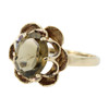 Second Hand 9ct Gold Smoky Quartz Scalloped Ring