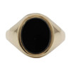 Second Hand 9ct Gold Oval Onyx Signet Ring