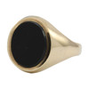 Second Hand 9ct Gold Oval Onyx Signet Ring