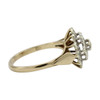 Second Hand 9ct Gold Diamond Flower Cluster Ring