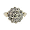 Second Hand 9ct Gold Diamond Flower Cluster Ring