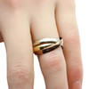 Second Hand 9ct Gold 3 Colour Russian Wedding Ring