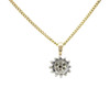 Second Hand 9ct Gold Diamond Cluster Pendant