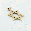 Second Hand 9ct Gold Elongated Star of David Pendant 