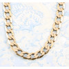 Second Hand 9ct Gold 23” Heavy Flat Curb Chain Necklace