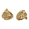 Second Hand 9ct Gold Abstract Leaf Studs