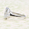 Art Deco Platinum Diamond Cluster Ring 