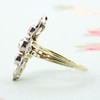 Antique Art Nouveau 18ct Gold Diamond Cocktail Ring 