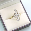 Antique Art Nouveau 18ct Gold Diamond Cocktail Ring 