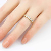 Second Hand 9ct Gold Bow Effect Diamond Half Eternity Ring