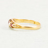 Antique Edwardian 18ct Gold Ruby & Diamond 5 Stone Ring