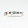 Second Hand Modern 18ct Gold Sapphire & Diamond Eternity Ring